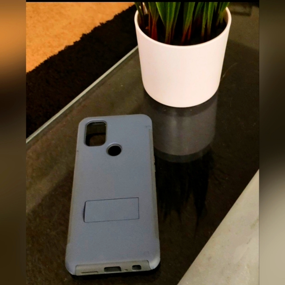 OnePlus Nord N10 5G Blue & Gray Cell Phone Case